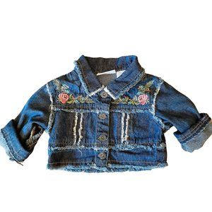 $6 WHEN YOU BUY 2 OR MORE ITEMS BLUEBERI Jean jacket embroidered SZ 18 mths